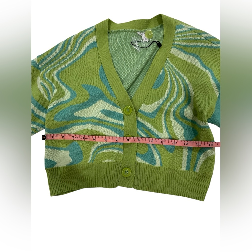 Garage Cropped Patterned Cardigan - Picture 4 of 8